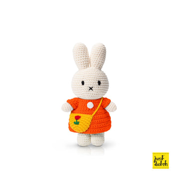 Miffy 米飛和她的橘色洋裝+鬱金香包包